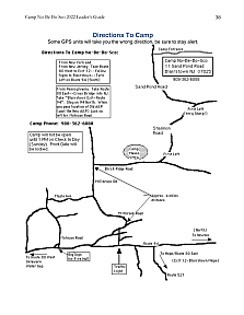 Camp No-Be-Bo-Sco Directions To Camp