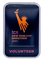 TCS New York City Marathon 2023 Volunteer Pin