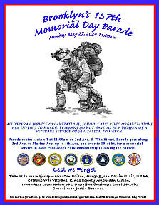 Brooklyn's 157th Memorial Day Parade Flyer