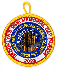 Brooklyn's 156th Memrorial Day Parade 2023 Patch