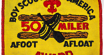 Boy Scout of America 50 Miler Afoor Afloat Award Patch